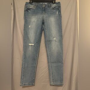Aeropostale Distressed Blue Skinny Jeans